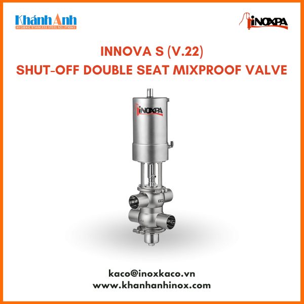 INNOVA S v.22 Shut-off Double Seat Mixproof Valve