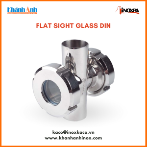 Flat sight glass DIN, Inoxpa
