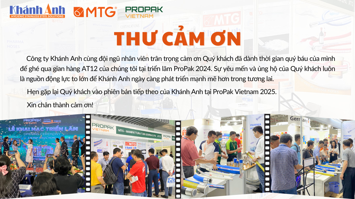 Thư cảm ơn ProPak Vietnam 2024